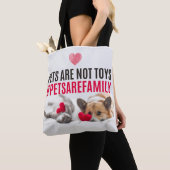 Tote Bag Les animaux ne sont pas des jouets (De près)
