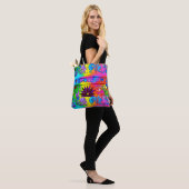 Tote Bag les années 70 flower power super hippie (Sur le modèle)
