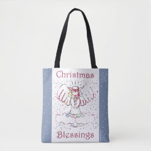Tote Bag Les bénédictions de Noël Angel Fourre-tout