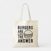 Tote Bag Les Burgers Sont Toujours La Réponse (Dos)