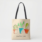 Tote Bag Les cactus mexicains adorent l'art du désert (Devant)