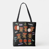 Tote Bag Les cadeaux Kawaii de Taiko soutient Taiko (Dos)