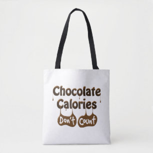 Tote Bag Les calories du chocolat ne comptent pas
