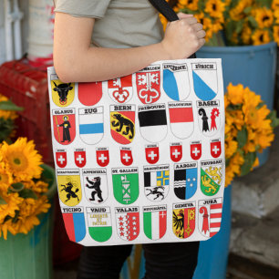 Tote Bag Les cantons suisses Collection d'armoiries
