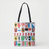 Tote Bag Les cantons suisses | Collection d'armoiries (Devant)