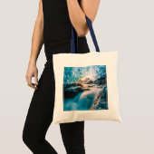 Tote Bag Les cascades | Glacier de Vatnajokull, Islande ori (Devant (produit))