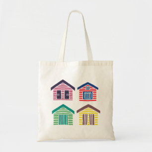 Tote Bag Les Chambres de plage colorées