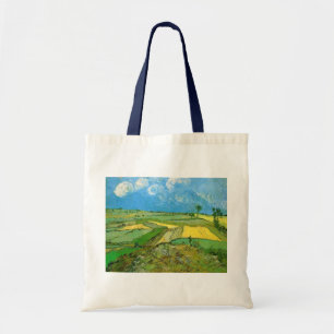 Tote Bag Les champs de blé de Van Gogh à Auvers sous ciel n