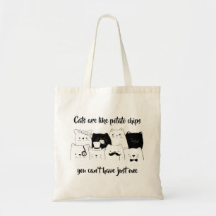Tote Bag Les chats sont comme le griffonnage de chat de