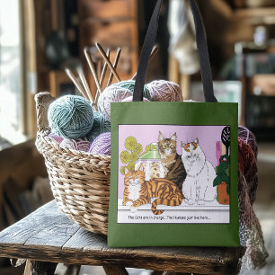 Tote Bag Les chats sont en charge