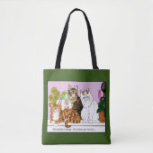 Tote Bag Les chats sont en charge (Devant)