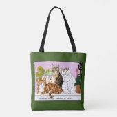 Tote Bag Les chats sont en charge (Dos)