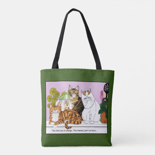 Tote Bag Les chats sont en charge (Dos)