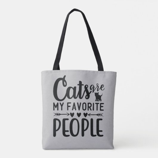 Tote Bag Les chats sont mon peuple favori (Dos)