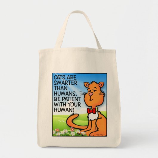 Tote Bag Les chats sont plus intelligents (Devant)