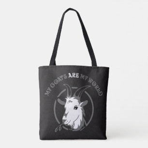 Tote Bag LES CHÈVRES SONT MON MONDE par TotallyGoatally™