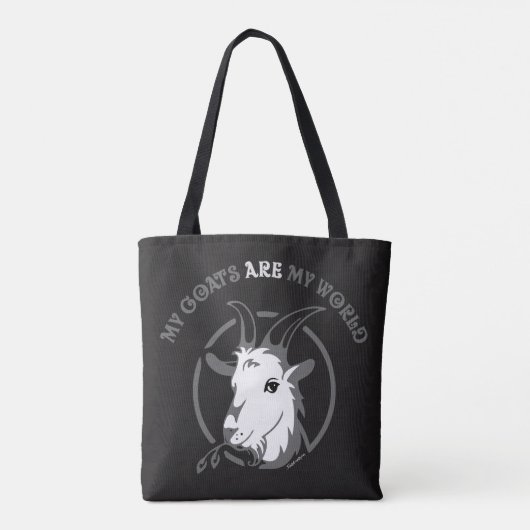 Tote Bag LES CHÈVRES SONT MON MONDE | par TotallyGoatally™ (Dos)
