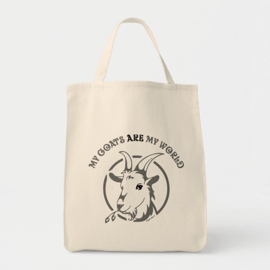 Tote Bag LES CHÈVRES SONT MON MONDE | par TotallyGoatally™ (Devant)