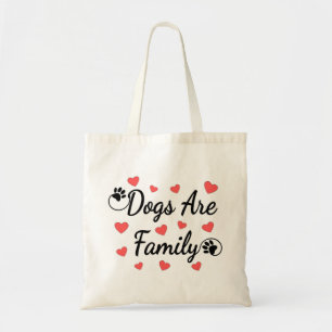 Tote Bag Les Chiens Sont De La Typographie Familiale Pour L