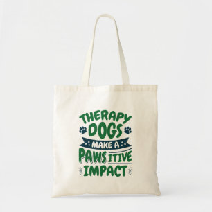 Tote Bag Les chiens thérapeutiques font un Empreinte de pa