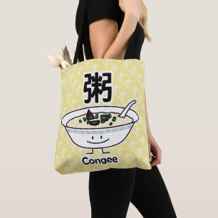 Tote Bag Les Chinois de bol de gruau de gruau de riz de