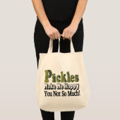 Tote Bag Les cornichons me rendent heureux (Devant (produit))