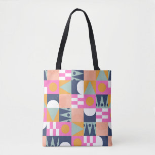 Tote Bag Les couleurs vives de l'Afrique bloc motif sans co