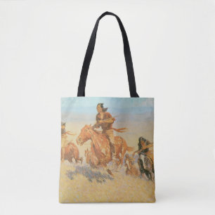 Tote Bag Les Coureurs de Buffles, Big Horn Basin de Remingt
