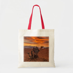 Tote Bag Les déserts Bactrial Camel Egypte dune de sable