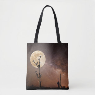 Tote Bag Les déserts Cactus Saguaro avec oiseaux dans le