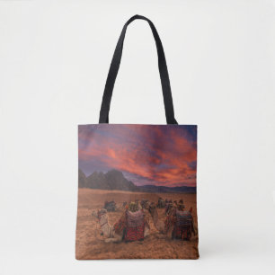 Tote Bag Les déserts   Camels Sinai Mountains Egypte