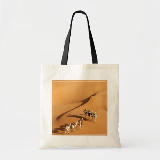 Tote Bag Les déserts | Marche touareg avec chameaux (Devant)