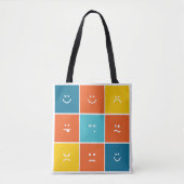 Tote Bag Les différentes humeurs de la vie (Devant)