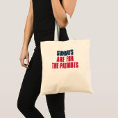 Tote Bag Les dimanches sont pour les Patriots, New England  (Devant (produit))