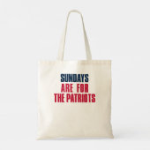 Tote Bag Les dimanches sont pour les Patriots, New England  (Dos)