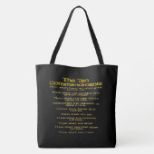 Tote Bag Les dix commandements 01 (Dos)