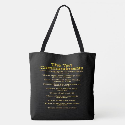 Tote Bag Les dix commandements 01 (Dos)