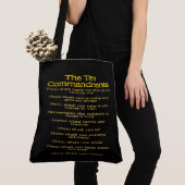 Tote Bag Les dix commandements 01 (De près)