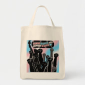 Tote Bag Les droits trans sont des droits humains, possédez (Devant)