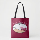 Tote Bag Les dunes de Long Island Beach (Devant)
