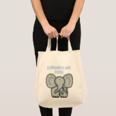 Tote Bag Les éléphants sont les T-shirts et les cadeaux (Devant (produit))