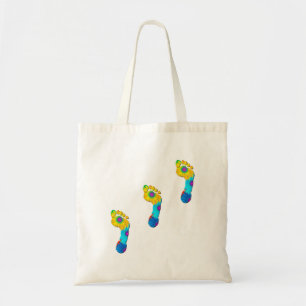 Tote Bag Les empreintes de pas de la mère nature