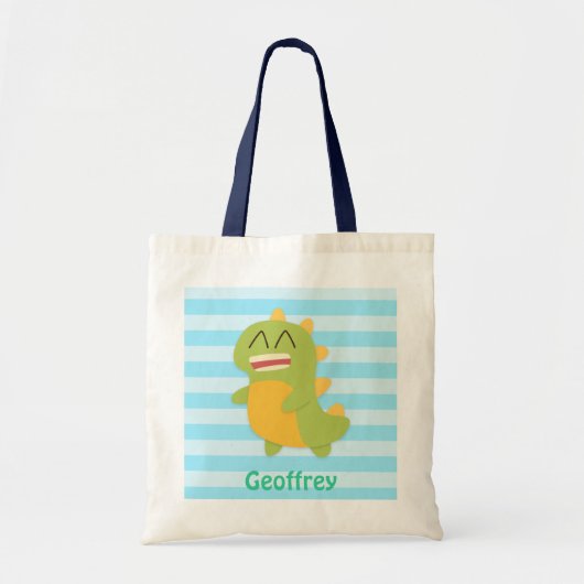 Tote Bag Les enfants mignons et heureux de dinosaure ont (Devant)
