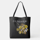 Tote Bag Les engrenages sont huilés et prêts (Dos)