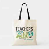 Tote Bag Les Enseignants Changent Le Nom Personnalisé De L' (Dos)