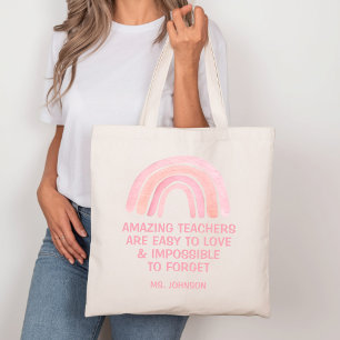 Tote Bag Les enseignants incroyables sont faciles à aimer A