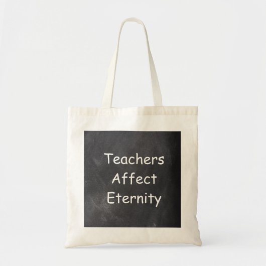 Tote Bag Les enseignants influencent l'éternité conception (Devant)