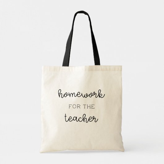 Tote Bag Les enseignants ont aussi des devoirs ! Meilleur c (Dos)