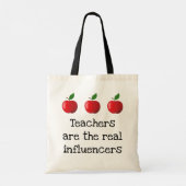 Tote Bag "Les enseignants sont les vrais influenceurs" (Dos)