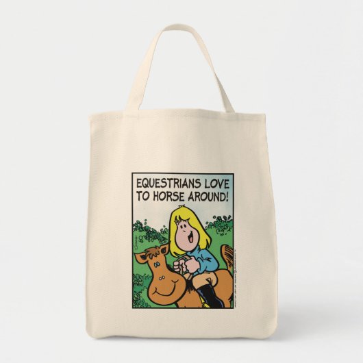 Tote Bag Les équestres aiment (Devant)